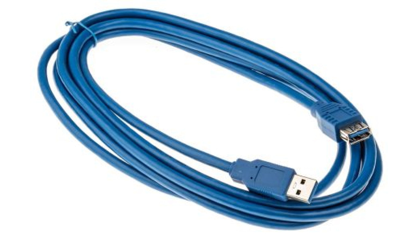 Przedłużacz USB, dł. 3m, kolor: Niebieski