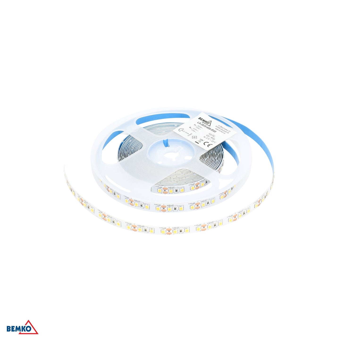 Taśma LED premium 12V DC 2835 600LED/5M 9.2W/1M IP20 biała neutralna