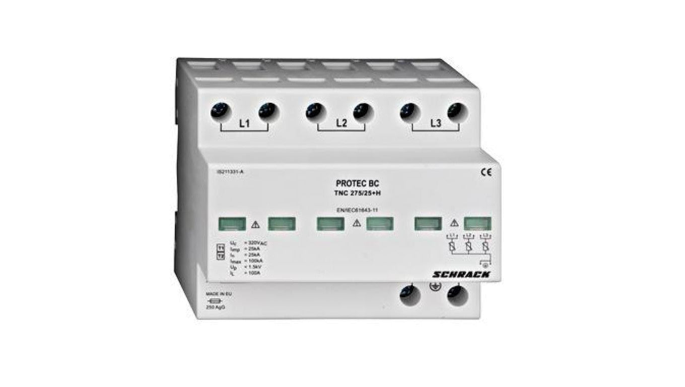 Ogranicznik przepięć Typ T1+T2 4P 275V 60kA 1,5kV EL30 VG 4P warystorowo-iskiernikowy / EL30Typ T1+T2 VG 4P