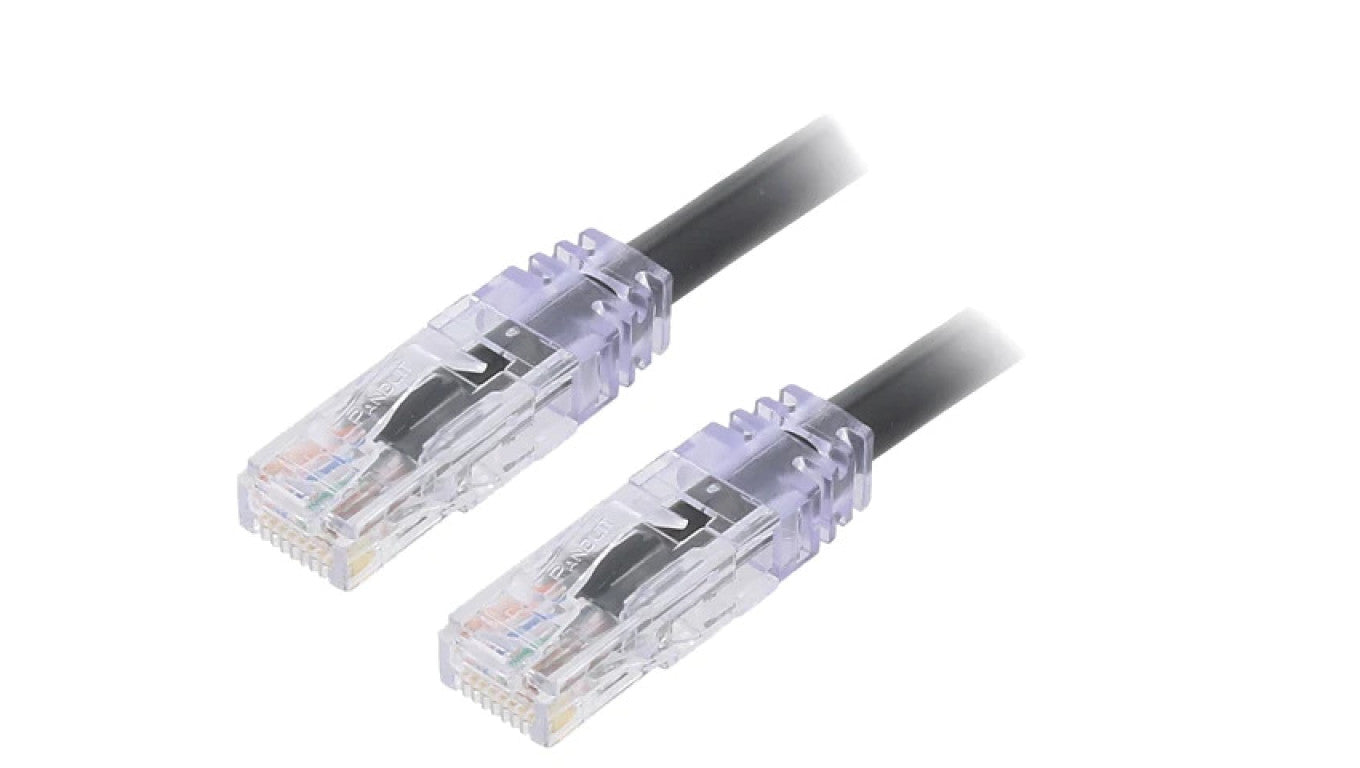 Patch cord TX6A™ 10Gig,U/UTP 6a drut Cu PVC czarny 0,5m UTP6AX0.5MBL