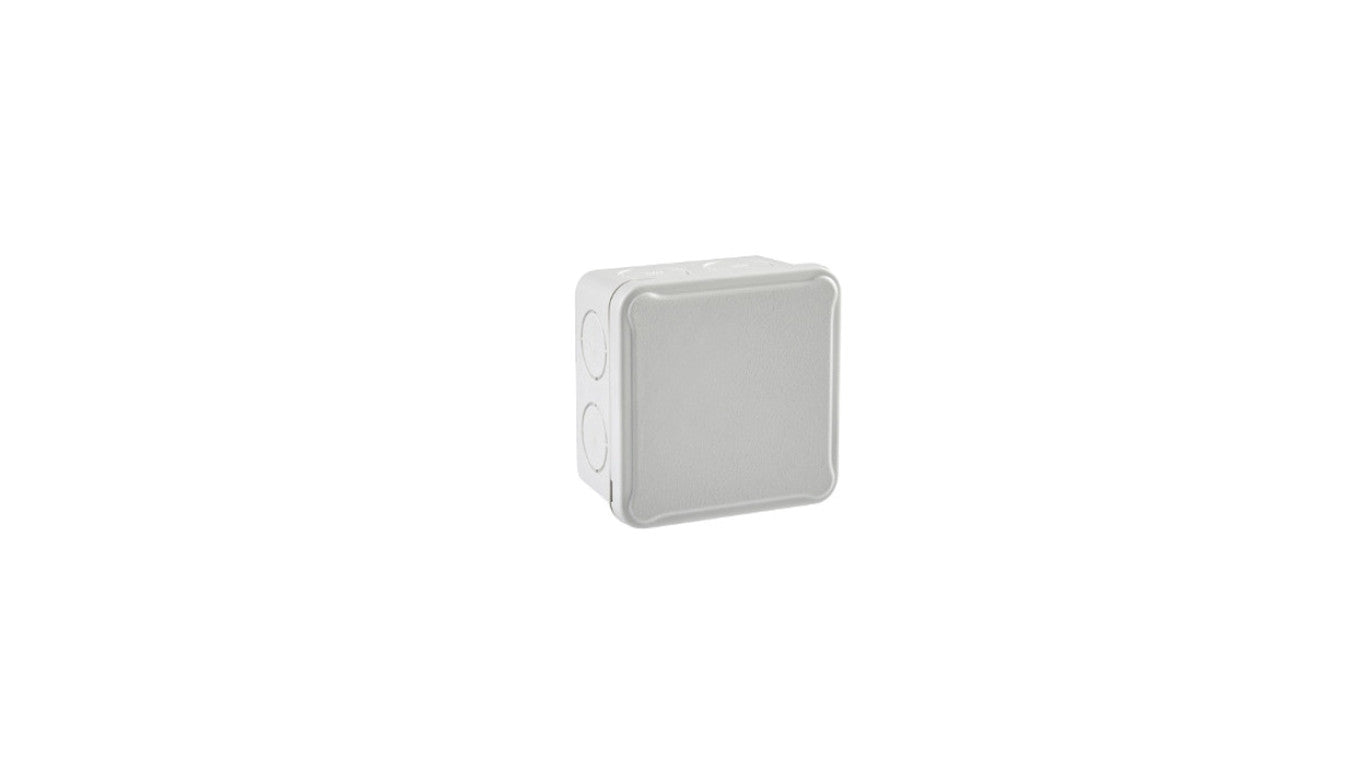 IP54 Puszka hermetyczna LIGHT 89x89x52 pokrywa pełna, z osłabieniami (7xM25)