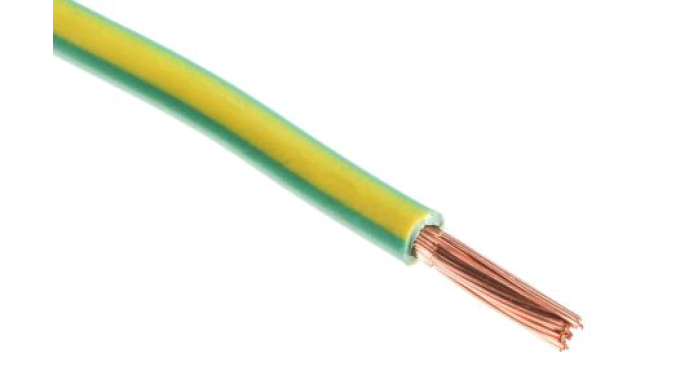 Kabel trzynormowy PCW, dł. 100m 4 mm², 41 A, 1 kV, Maks. +105C Zielony/Żółty Zgodność z trzema normami, RS PRO