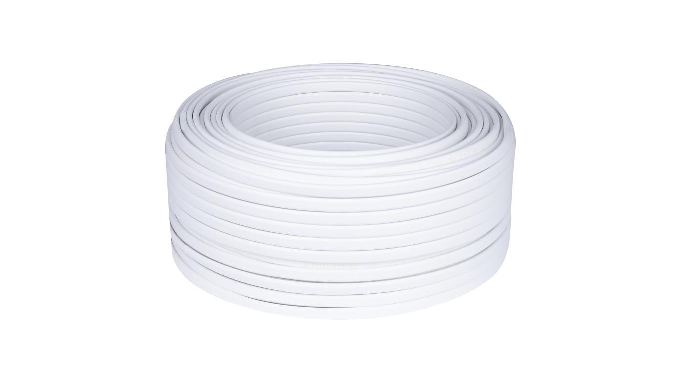 Kabel instalacyjny płaski YDYp 3x4mm2 biały 450/750V drut Elektrokabel /100m/