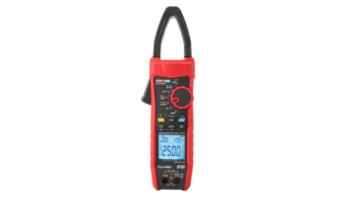 Miernik cęgowy Uni-T PRO do instalacji fotowoltaicznych AC/DC 2500VDC 1000A True Rms UT-219PV