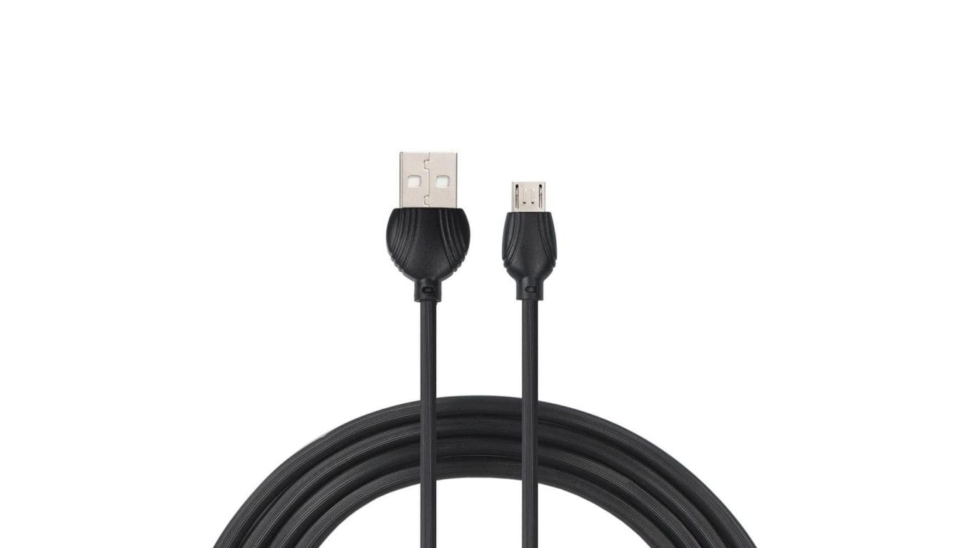 Kabel micro USB czarny 1m VA0015 VAYOX