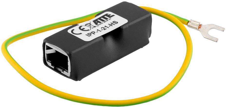 Ogranicznik przepięć Gigabit LAN + PoE ATTE IPP-1-21-HS