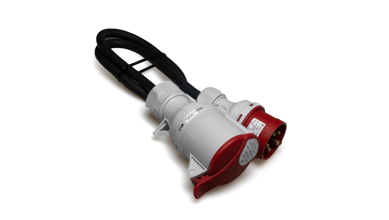 Kabel przedłużacz siłowy 16A/32A 1m adapter Zmiana fazy 223201