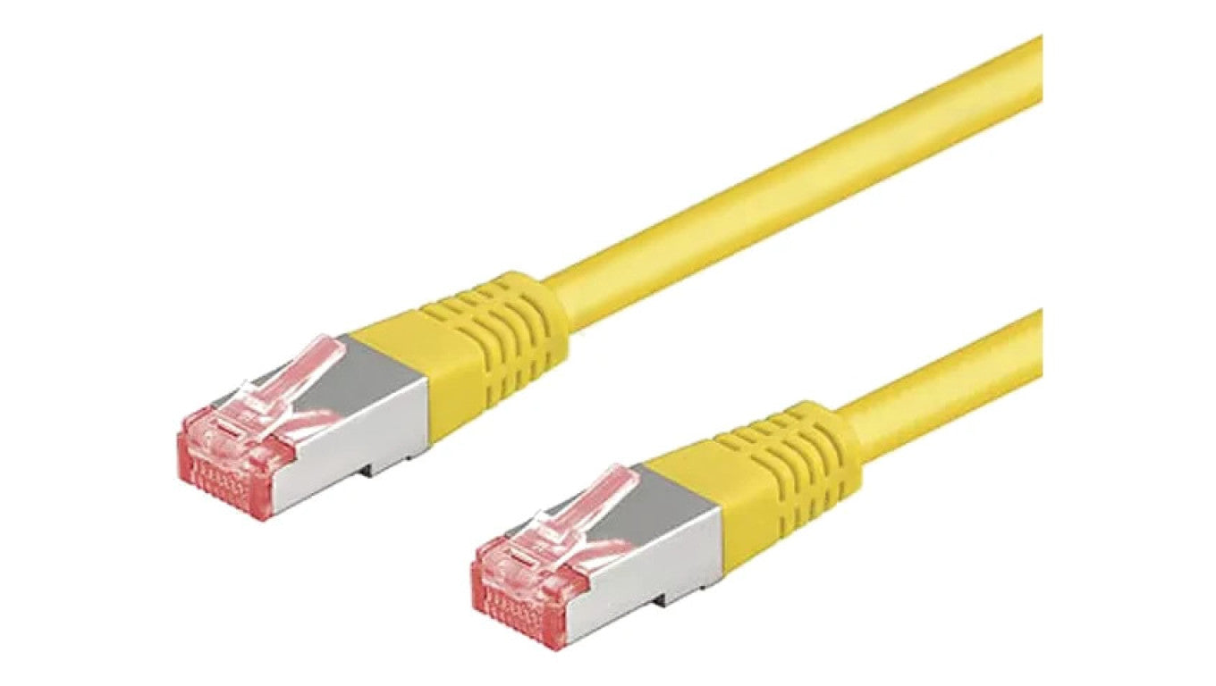Patch cord S/FTP 6a linka Cu LSZH żółty 3m 27AWG 93781