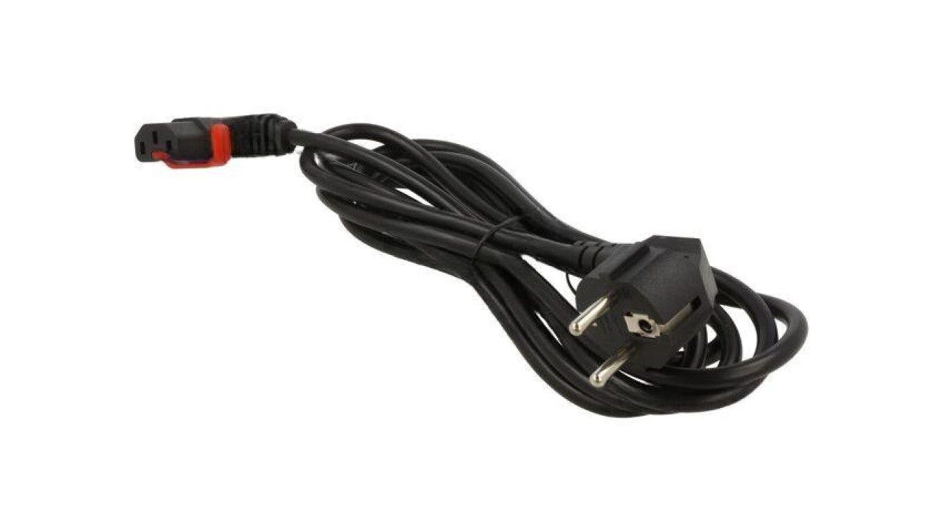 Kabel CEE 7/7 (E/F) wtyk kątowy, IEC C13 żeński kątowy lewy IL13P-L-EU1-H05-3100-300