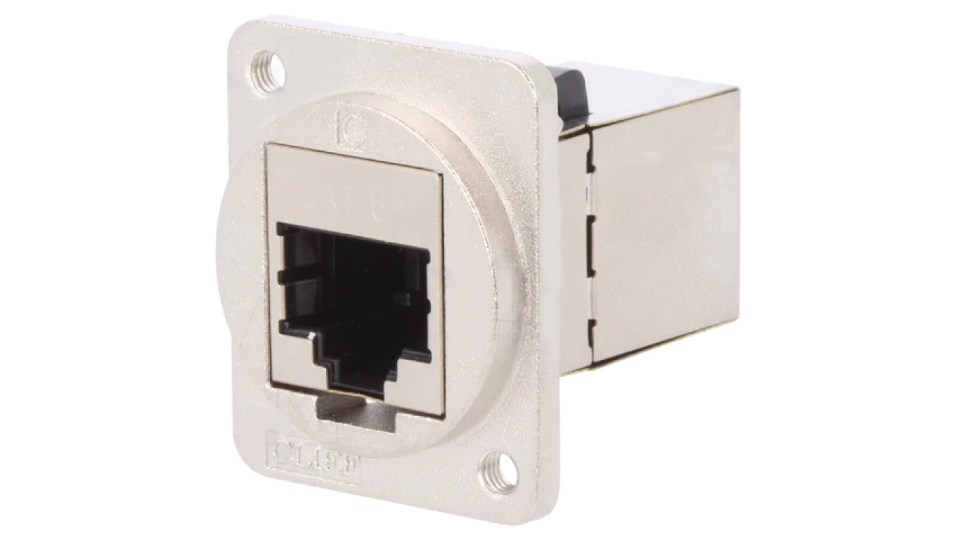 Łącznik FT RJ45 8p8c Kat 6a ekranowane 19x24mm metal CP30225SM3