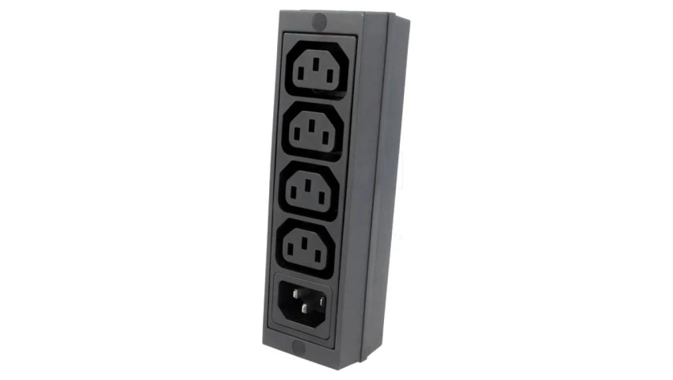 Złącze zasilające AC rozgałęźnik 10A 250VAC IEC 60320 4747.0000