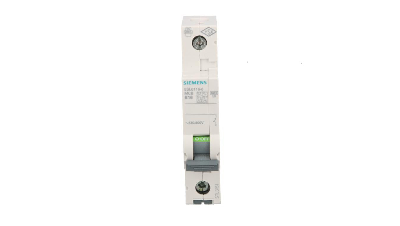 Wyłącznik nadprądowy 1P B 16A 6kA AC SENTRON 5SL6116-6