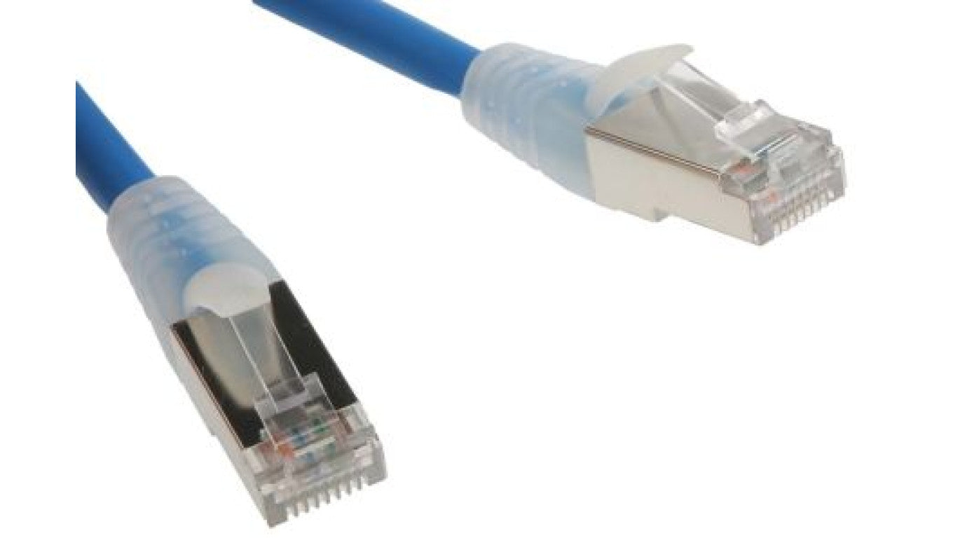 Kabel kategorii 6, Niebieski, Wtyk RJ45/męski RJ45dł.: 5m, mat. koszulki: LSZH