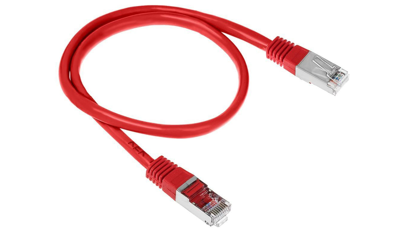 Corning Patchcord S/FTP FLEX/26L,CAT.6A,Red,2XRJ45,4P, 0.5m