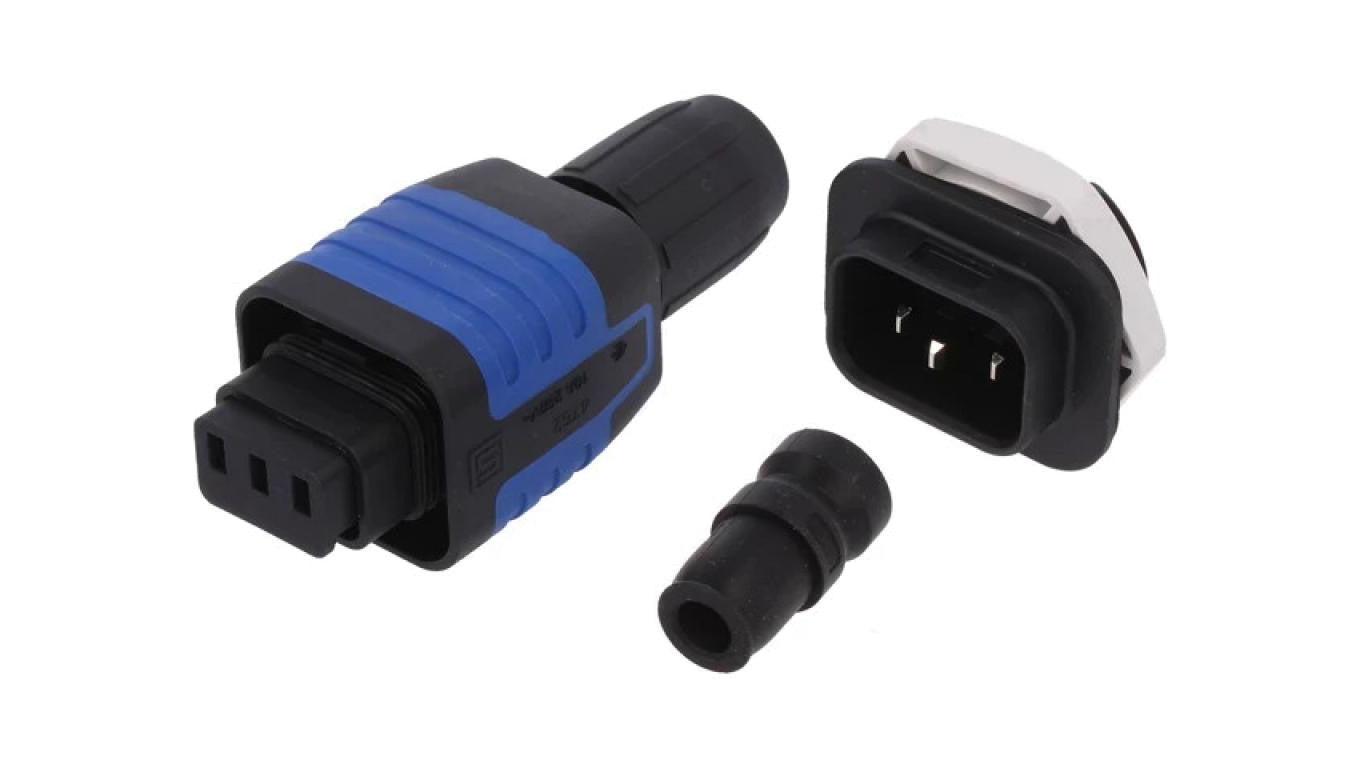 Złącze zasilające AC konektory 6,3x0,8mm,zacisk śrubowy 10A 4312.0005