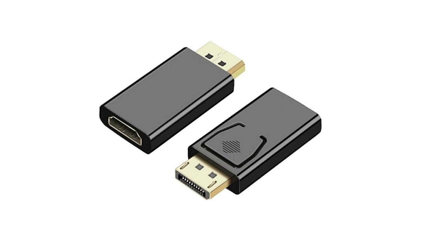 Adapter DisplayPort - HDMI FHD@60 (wtyk / gniazdo) czarny