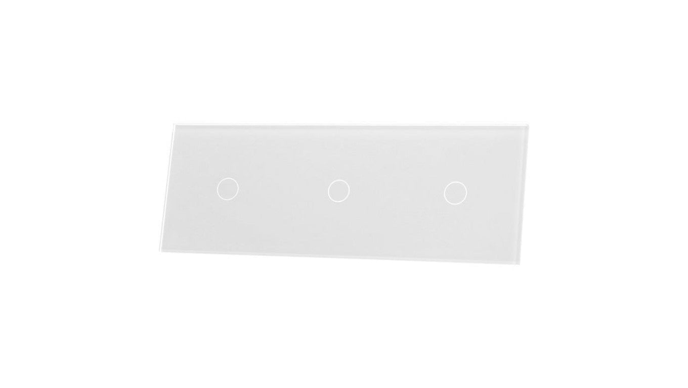 Livolo BIAŁY PANEL SZKLANY 1+1+1 70111-61