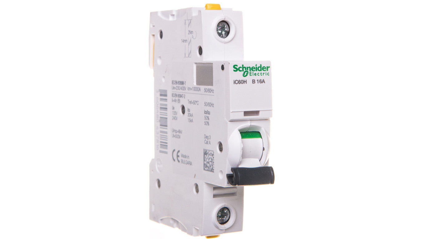 Wyłącznik nadprądowy 1P B 16A 10kA AC iC60H-B16 Acti9 A9F06116