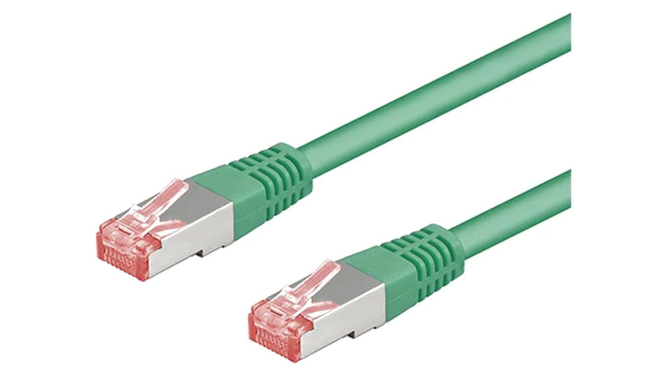 Patch cord S/FTP 6 linka Cu LSZH zielony 5m 28AWG 68292