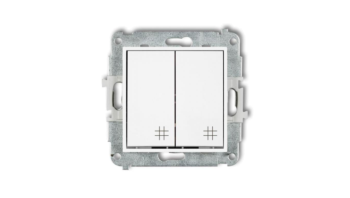 ICON Mechanizm łącznika podwójnego krzyżowego biały mat 25IWP-66