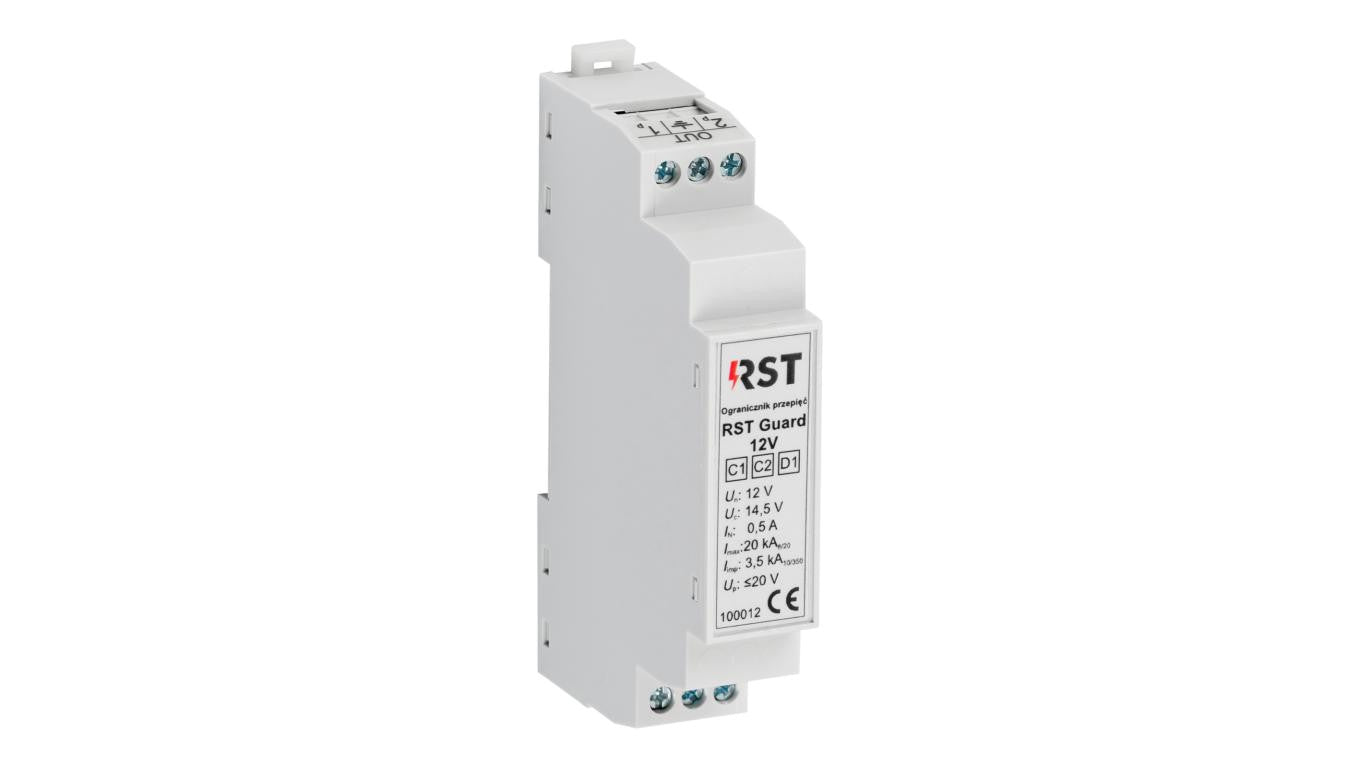 Ogranicznik przepięć do ochrony systemów sterowania i kontrolno-pomiarowych, RST Guard 12V 100 012