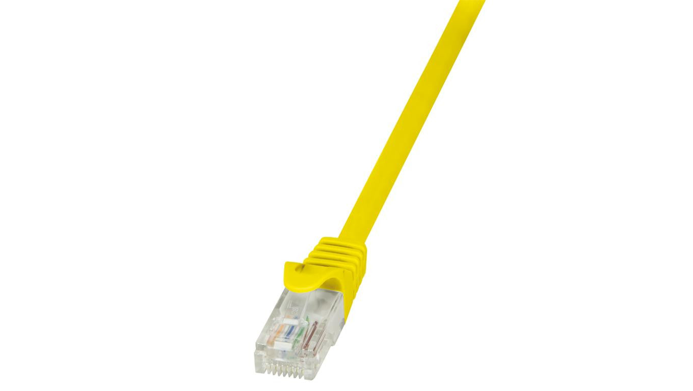 LogiLink Patchcord U/UTP żółty kat.5e PVC 5,0m.