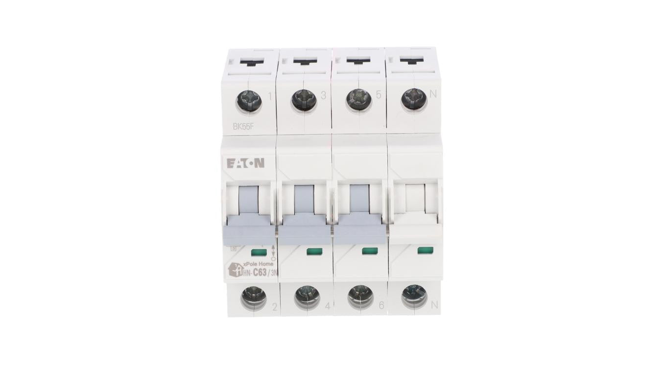 Wyłącznik nadprądowy 3P+N C 63A 6kA AC xPole Home HN-C63/3N 194917