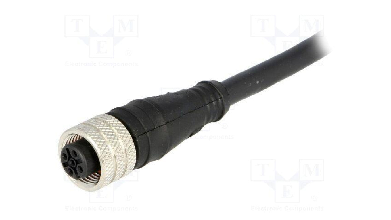 Złącze M12 wtyk żeńskie Micro-Change PIN 5 proste 4A 60V 120006-0634
