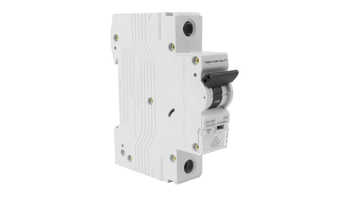 Wyłącznik nadprądowy 1P B 16A 10kA AC DV-3165
