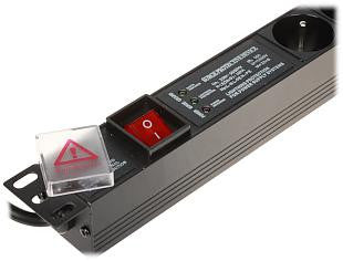 Listwa zasilająca 6 gniazd PD-6/R-SPD-3L