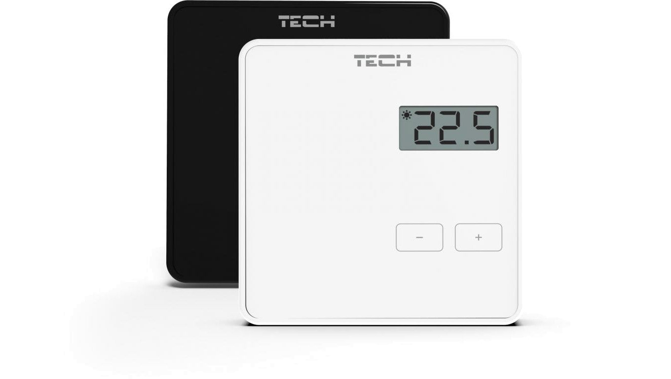 SINUM R-8b Regulator pokojowy bezprzewodowy kolor czarny