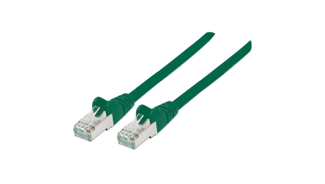 Kabel krosowy, Patchcord Cat7 SFTP 100 CU LSZH zielony /1,5 m/