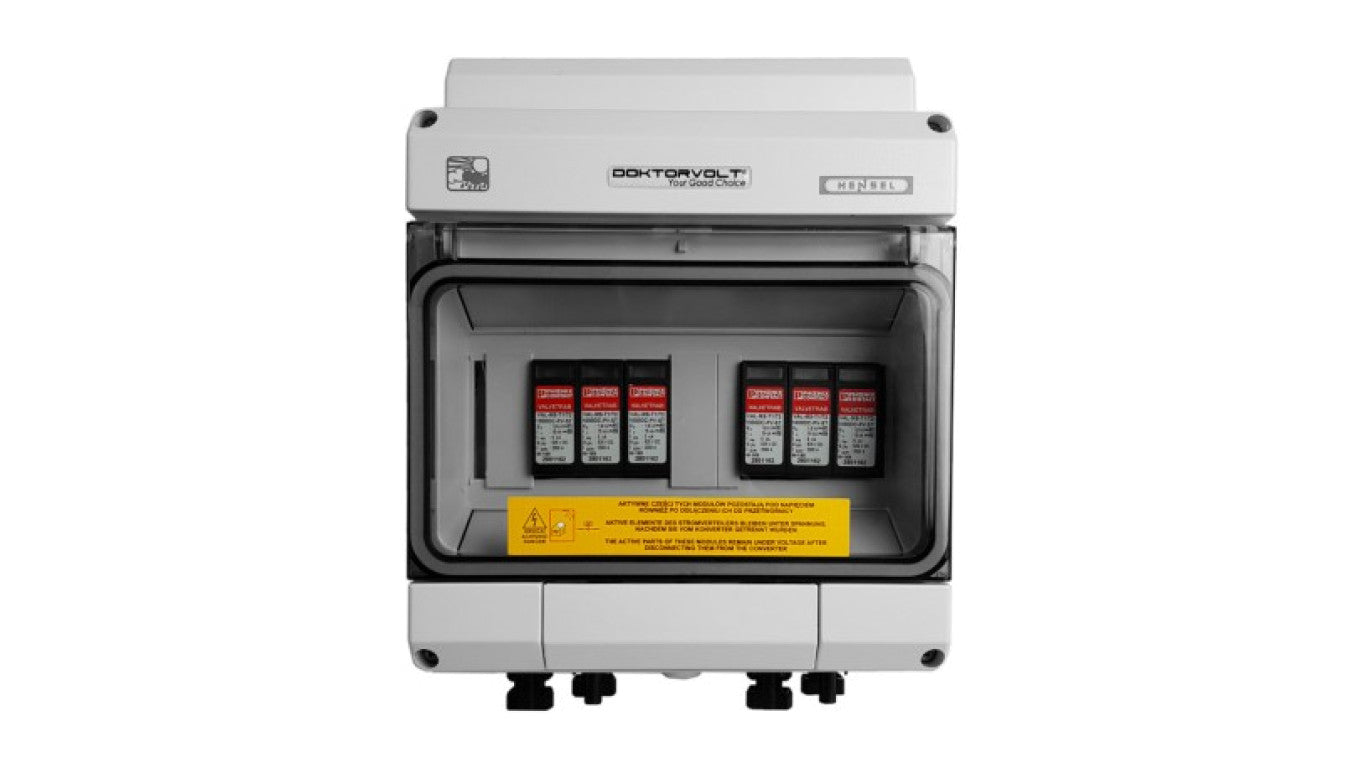Rozdzielnica PV Fotowoltaiczna DC 1000V T1 T2 2-stringowa MC4 Solarna Doktorvolt 4555