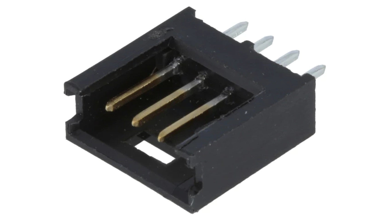 Gniazdo przewód-płytka męskie AMPMODU MOD II 2,54mm 4-PIN 280371-2