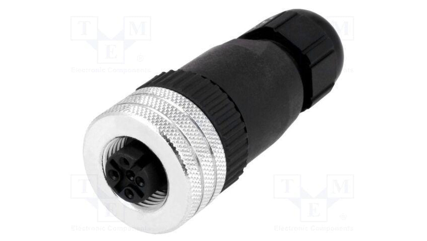 Złącze M12 wtyk PIN 5 żeńskie Micro-Change proste IP67 4A 1200710041