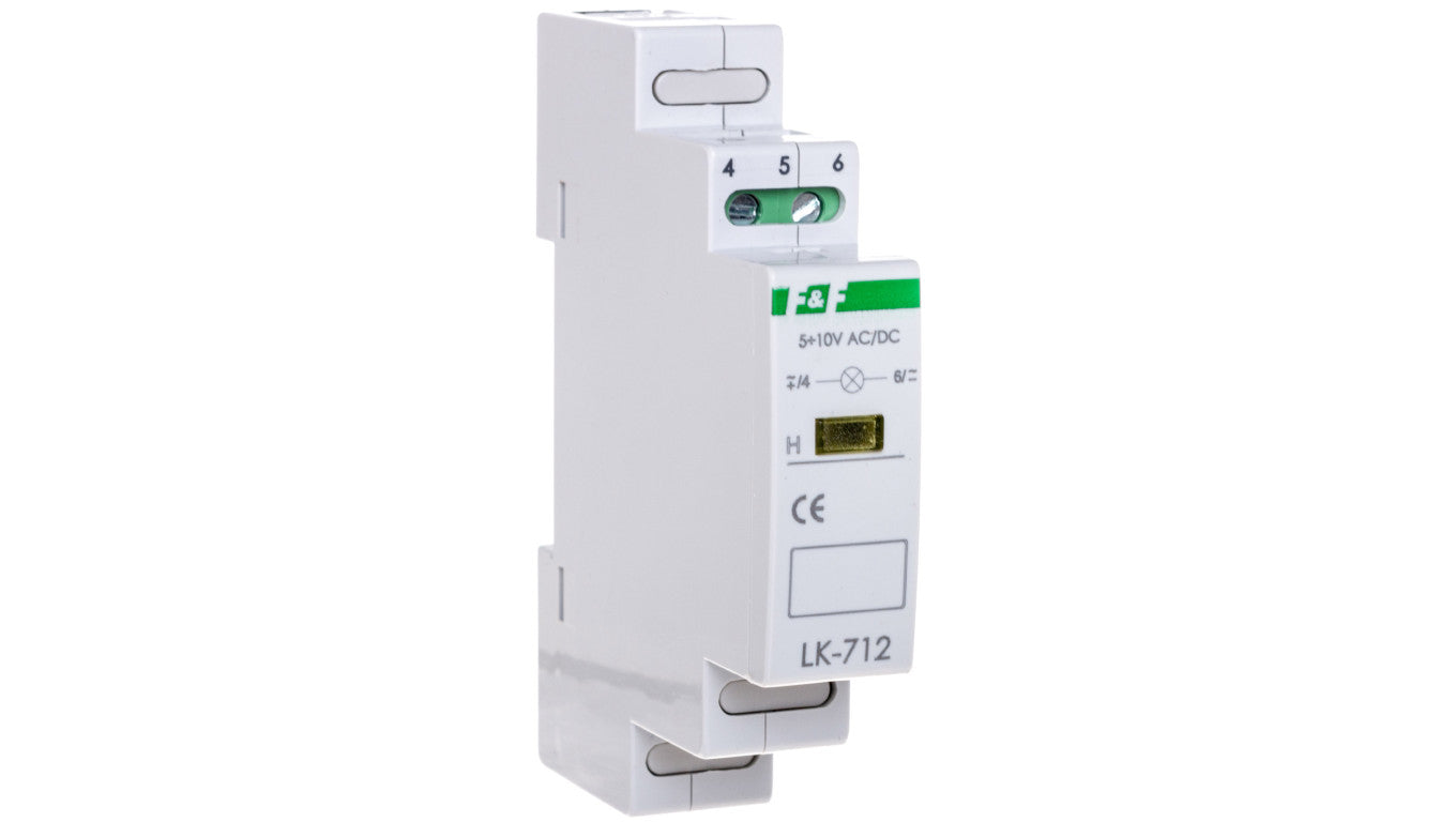 Lampka modułowa 1-fazowa żółta 5-10V AC/DC LK-712Y-5-10V