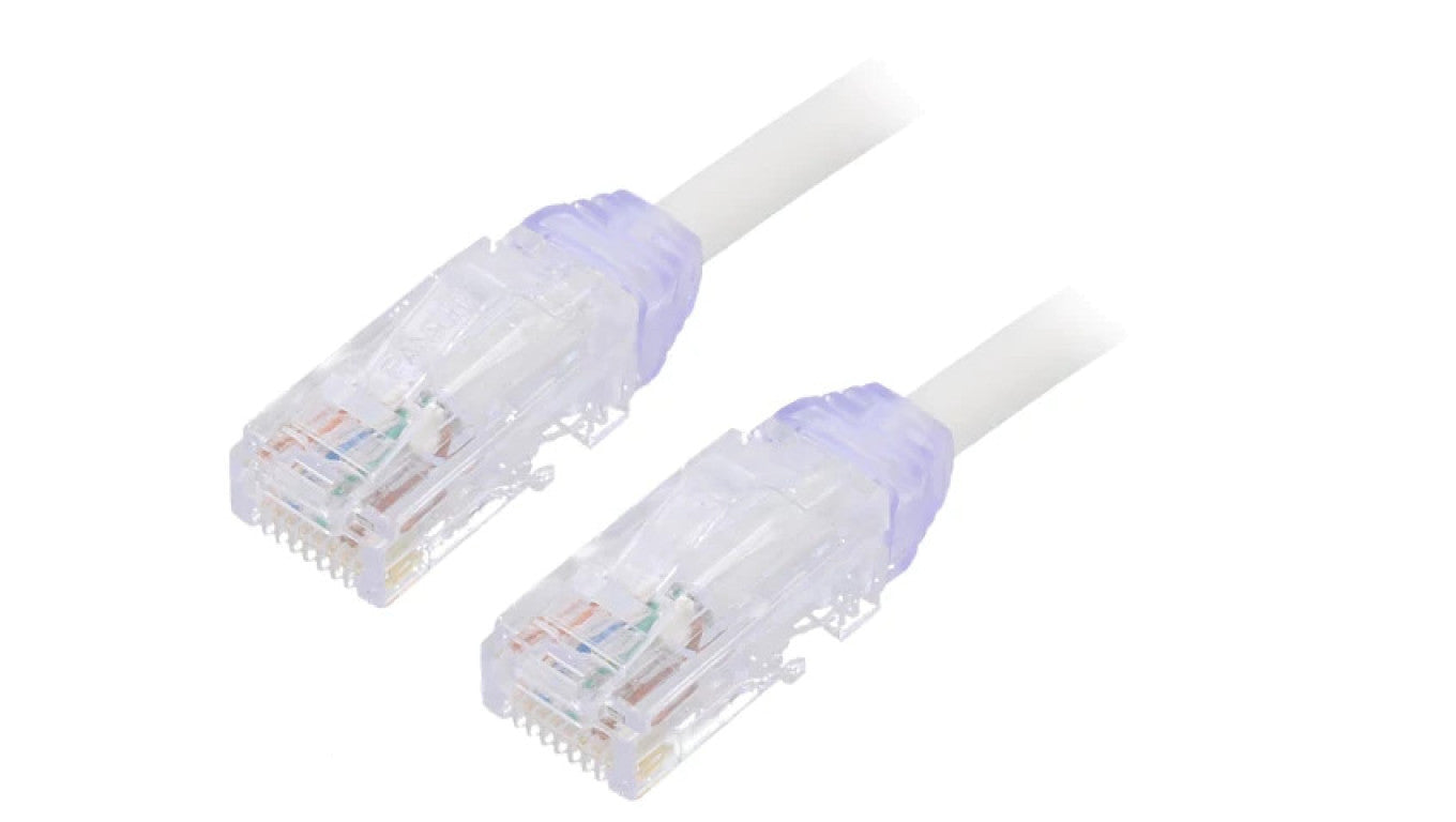 Patch cord TX6A-28™,U/UTP 6a drut Cu LSZH biały 5m 28AWG UTP28X5M