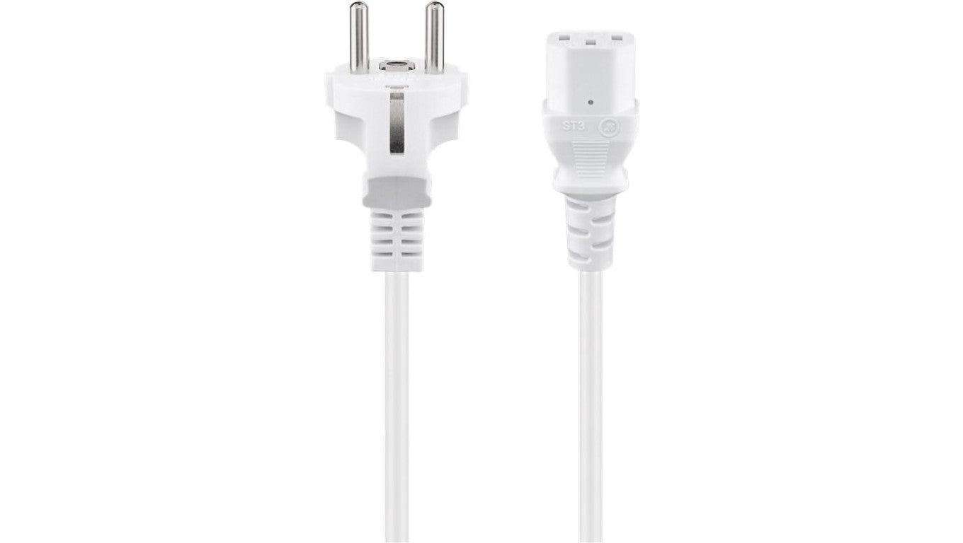 Kabel przyłączeniowy do urządzeń chłodniczych, 1,5 m, biały - Długość kabla 1.5 m
