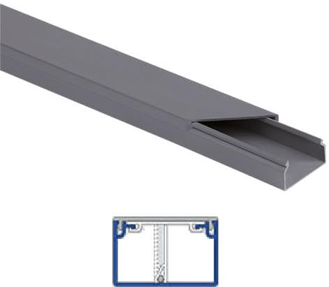 Listwa elektroinstalacyjna kpl. SZARY SLS 40x25 2m (PACZKA 10szt.)