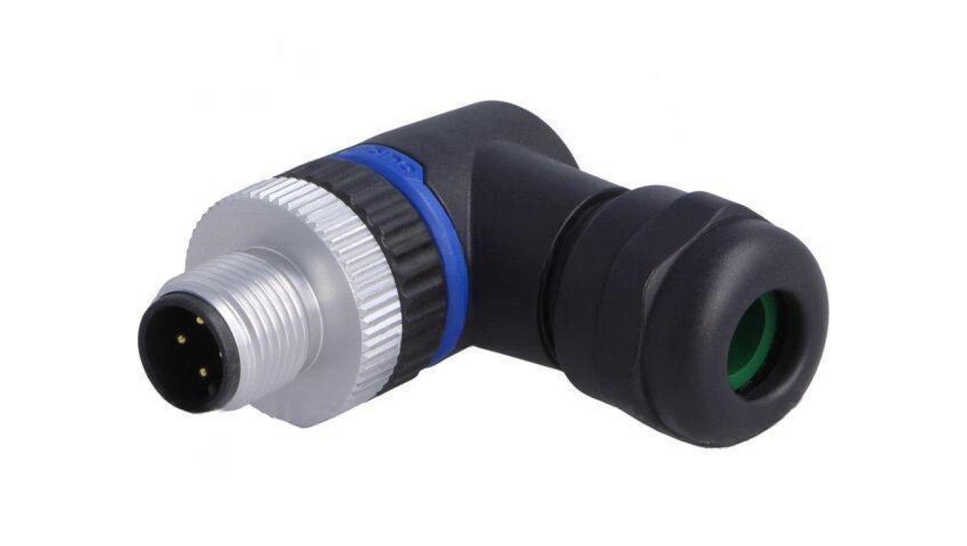 Złącze M12 wtyk PIN: 4 męskie 250V kątowe IP67 zacisk śrubowy PXPPAM12RAM04ASTPG9