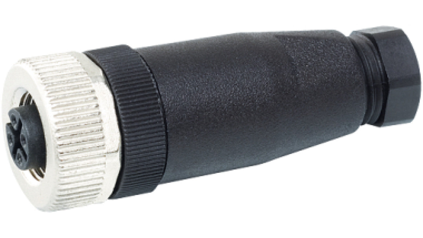Wtyczka M12 żeńska prosta 4-polowa zaciski śrubowe 4-6mm 7000-12901-0000000