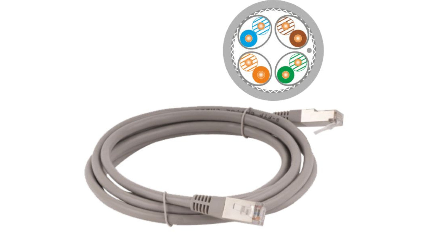 Patch-cord S/FTP kat.6A LSOH 7.0m szary KKS6ASZA7.0