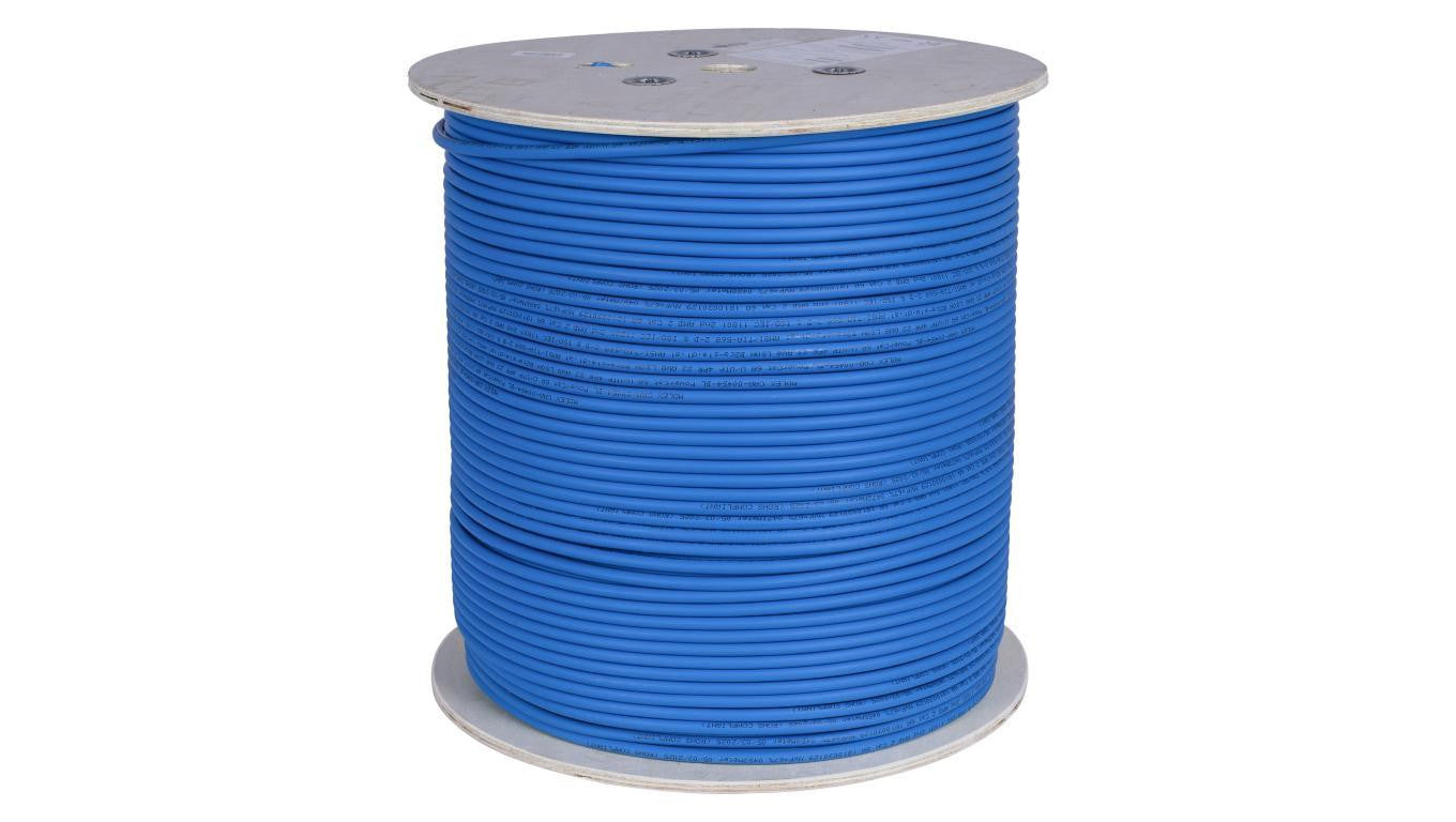 Kabel sieciowy U/UTP kat.6A skrętka 4x2x0,56mm wewnętrzny B2ca bezhalogenowy LSOH niebieski Molex /500m/
