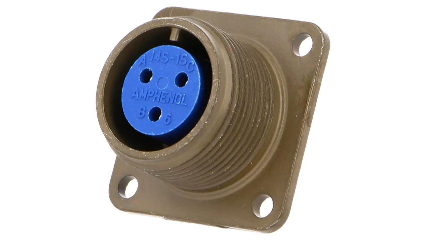 Złącze okrągłe -PIN 3 rozmiar 14S 97 stop aluminium 97-3102A-14S-1S
