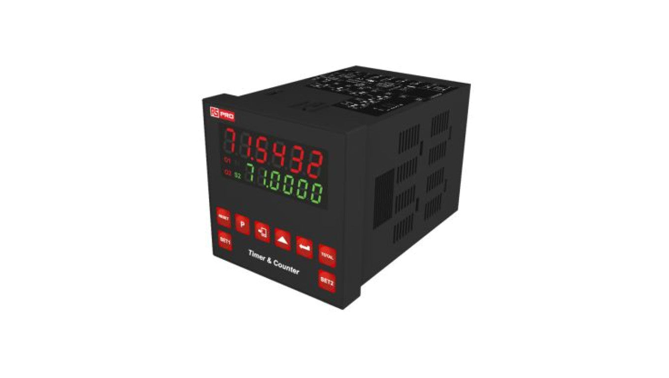 Licznik sekund LED 6-cyfrowy 100 → 240 V AC RS PRO
