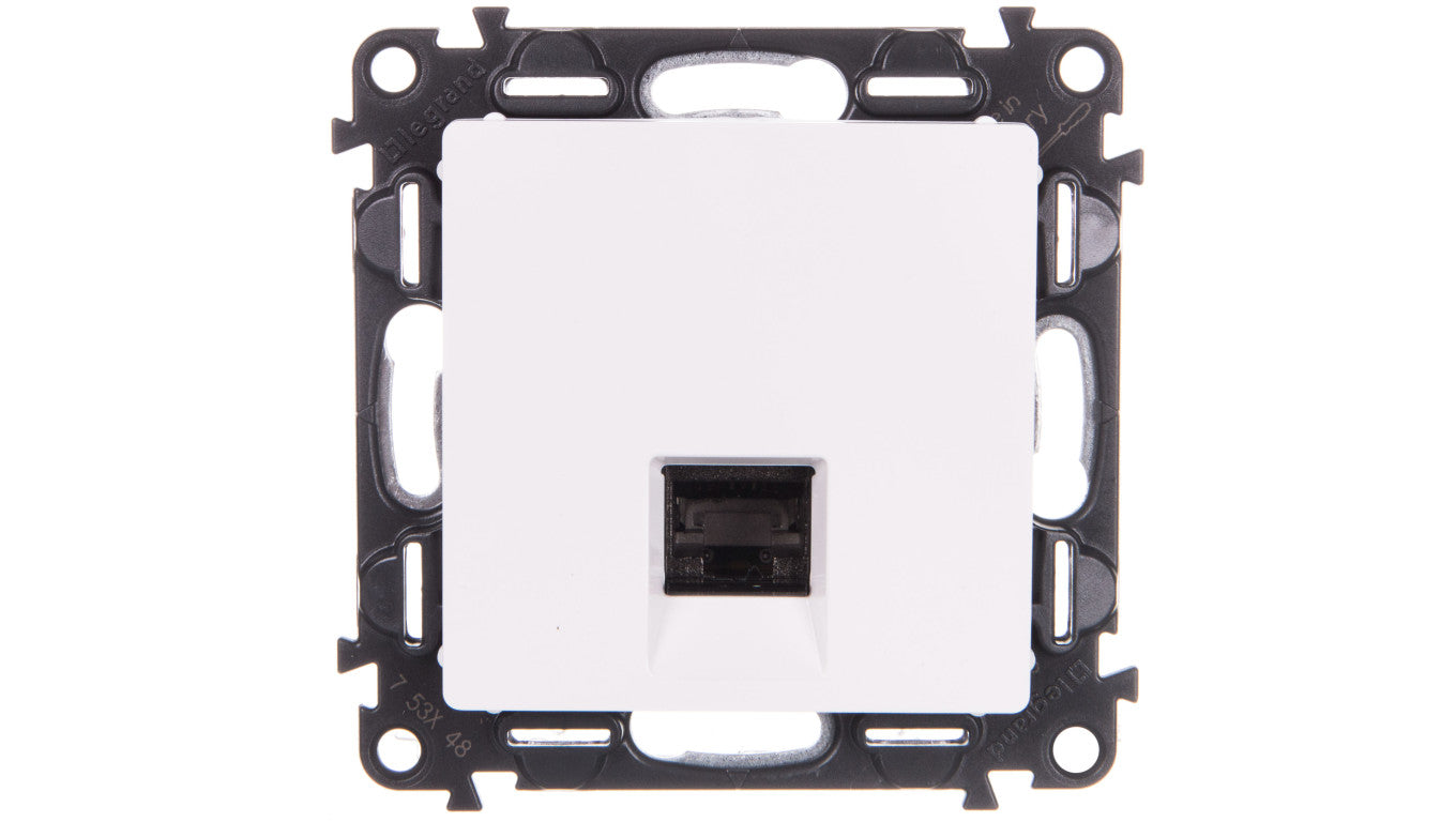 VALENA LIFE Gniazdo komputerowe RJ45 kat.6A STP białe 753148