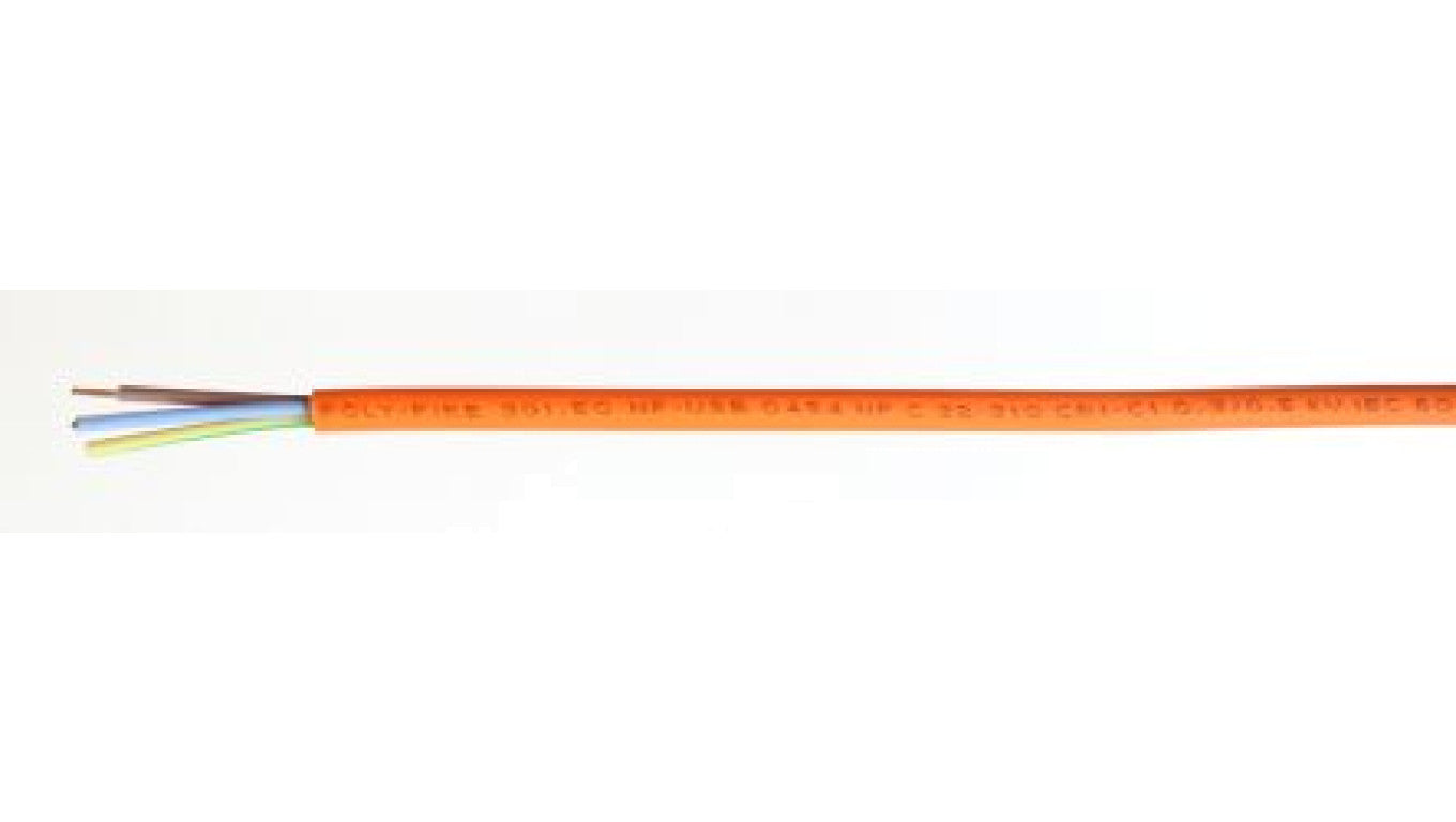 Kabel CR1/C1 3 Core Poliolefina Sheath Pomarańczowy 8.4mm od , 300 V, 500 V