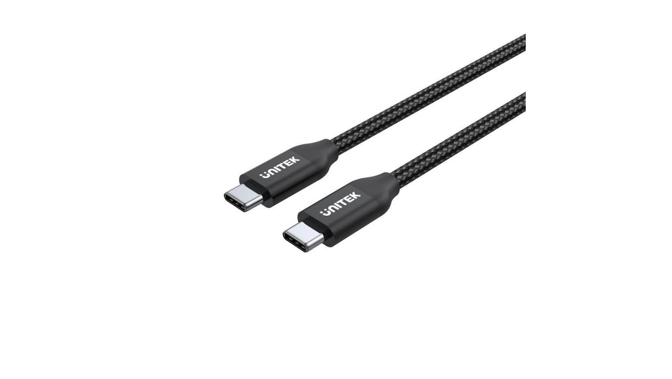 UNITEK KABEL USB-C - USB-C, PD 100W, C14059BK