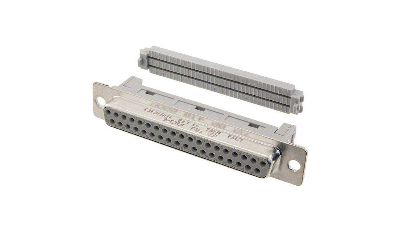 D-Sub PIN: 37 wtyk żeńskie na taśmę IDC D-SUB 37F-IDC 1,27mm 09664186500