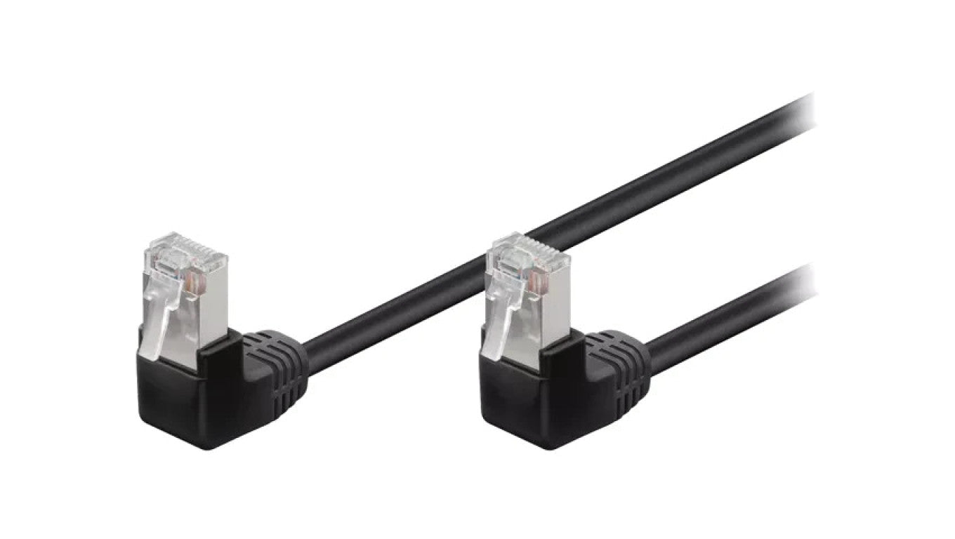 Patch cord F/UTP 5e linka CCA PVC czarny 5m 26AWG 96081